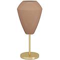lampada da tavolo caprarola &oslash;20xh46 cm acciaio ottone sabbia