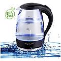 - bollitore d'acqua in vetro borosilicato con illuminazione a led. 2200w capacità 1. 7l