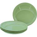 verde universale piatto per fonduta da 4 pezzi 27x27x27x2 cm (lxlx&oslash;xh) verde rotonda 4 pz. /