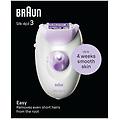 epilatore silk-&eacute;pil 3 3-000 bianco viola