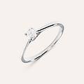 anello solitario grace oro bianco diamante collezione grace misura 52 oro bianco