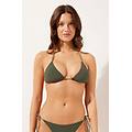triangolo costume crinkle twist donna verde 1