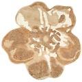 tappeto a forma di fiore bloom beige