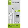 power cable cavo lightning per ricarica e trasferimento dati 1 2mt bianco