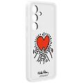 - cover flipsuit per s24 plus personalizzabile keith haring grigio chiaro