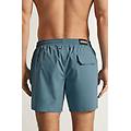 costume boxer mare tinta unita lunghezza media uomo azzurro taglia s