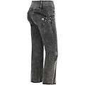 jeans push up wr. up 7/8 flare denim navetta lavaggio grigio light black denim-black seams donna