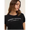t-shirt training in jersey fiammato nero donna small