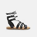 sandali da donna con fascette nero