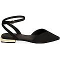 ballerine slingback nere in microfibra