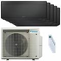 condizionatore stylish total black penta split 7000+7000+9000+9000+12000 btu inverter a++ wifi