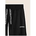 pantaloni con tasche applicate e logo nero donna extra large