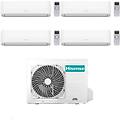 climatizzatore hi comfort quadri split 7+9+9+24 con 5amw125u4rta inverter wi-fi r-32 classe a++