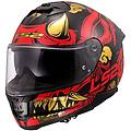 casco moto integrale ff808 stream ii drako nero rosso taglia 2xl