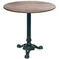 tavolo bistrot rotondo 70x70x75x70 cm (lxlxhx&oslash;) quercia/grigio struttura nero rotonda