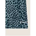 t-shirt regular fit in jersey animalier leopard animalier on blue donna medium