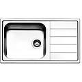 lavello 1 vasca (86x50cm) linear inox spazzolato lng861irbc