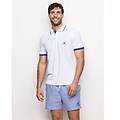 polo da uomo con bottoncini henry cotton's / bianco ottico / xl bianco ottico