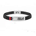 bracciale uomo gioielli milan b-mb010uln