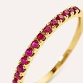 anello riviere charlotte oro giallo rubino collezione charlotte misura 56 oro giallo