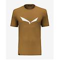 t-shirt solid logo dri-rel manica corta marrone scuro s