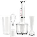 mx17 mixer ad immersione con kit 3 in 1 frullatore-mixer-frusta 400 w motore dc 2 velocità