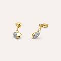 orecchini pendenti crystal gold oro giallo cristallo collezione crystal gold oro giallo