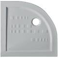 piatto doccia 1/4 di cerchio ito in ceramica bianco 80x80 cm h 5 5 cm piletta ø 90 mm