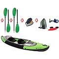 canoa gonfiabile yukon + 2 pagaie touring-2 div. in 2 parti + pompa 205161 kcc380
