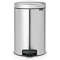pedal bin newicon pattumiera a pedale 12 litri inox satinato fpp