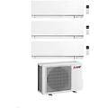 climatizzatore trial split kirigamine zen msz-ef bianco 12+15+15 con mxz-3f68vf inverter r32 wifi