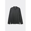 polo in cotone mercerizzato filo premium uomo grigio taglia m