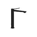 miscelatore lavabo prolungato con scarico automatico serie tilt ti085no nero opaco ottone