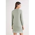 camicia da notte aperta con dettagli in pizzo donna verde taglia s