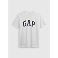 t-shirt girocollo con logo uomo bianco taglia s