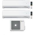 climatizzatore dual split breva in 9+9 con ex18000-2 r-32 inverter wi-fi classe a++