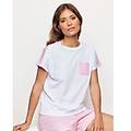 maglia manica corta bianca con pois ricamati daily pajamas / bianco ottico / s bianco ottico