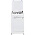 cucina a gas skg3500pb 3 fuochi 50l bianco acciaio smaltato