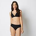 slip vita alta new cotone rimagliato / nero / 4 nero