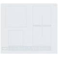 piano cottura hb 8460b ne / w a induzione 4 zone cottura da 59 cm colore bianco