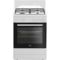 Beko Fbg62010dw Cucina 60x60 Cm 4 Fuochi Gas Forno Gas Grill Bianco Classe A