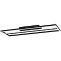 plafoniera led calagrano-z nero 64x22 cm luce naturale dimmerabile 2600 lumen