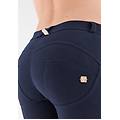 pantaloni push up wr. up superskinny cotone organico blu navy donna extra large