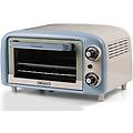 forno elettrico vintage 3919 celeste 10l 800w doppio vetro grill timer 60min