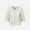 giacca leggera in eco pelle da donna beige