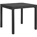 tavolo allungabile in allumino cm 75/150 l x 75 p x 77 hdi colore antracite 75 x 77 x 75 cm