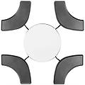 - grill da tavolo 103070 dinner4all con piastre 300 x 100 mm potenza 1000 w colore nero