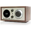 - radio dab / dab+ / fm model one+ bluetooth aux orologio sveglia walnut / beige