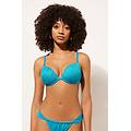 push up costume shiny satin donna azzurro 4