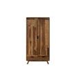 armadio in legno di sheesham 90x45x180 laccato-sabbiato naturale malm&ouml; 2 #200